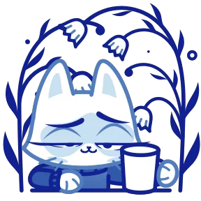 Кошечка Гжель — стикер для MAX