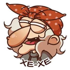 Баба Яга — стикер для MAX