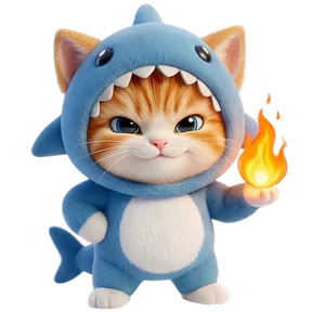 Котоакула — стикер для MAX