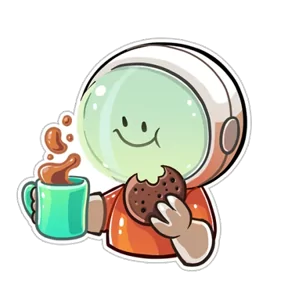Космонавт — стикер для MAX