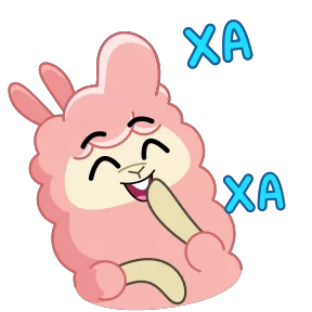 Альпака — стикер для MAX