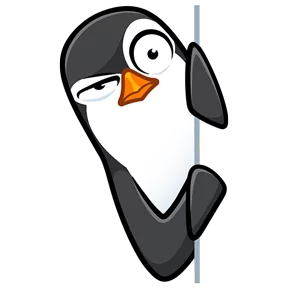 Пингвин — стикер для MAX
