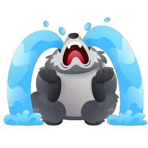 Енот — стикер для MAX