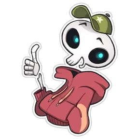 Skeleton — стикер для MAX