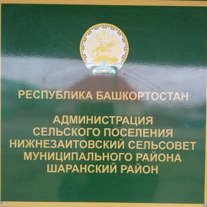 Администрация сельского поселения Нижнезаитовский сельсовет муниципального района Шаранский район Республики Башкортостан