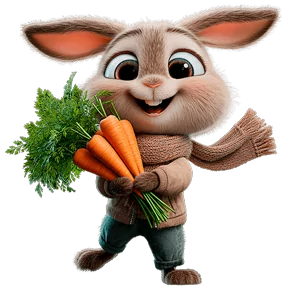 Заяц — стикер для MAX