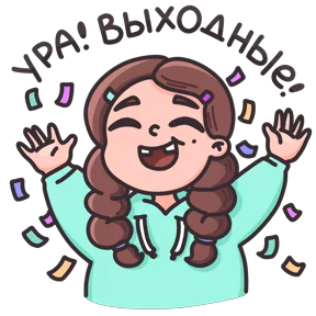 Малышка Маша — стикер для MAX