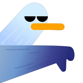 Чайка — стикер для MAX