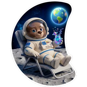 Неделя космоса — стикер для MAX