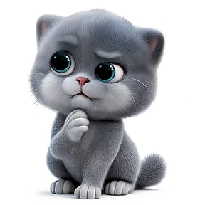 Котёнок — стикер для MAX