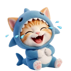 Котоакула — стикер для MAX