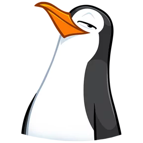 Пингвин — стикер для MAX