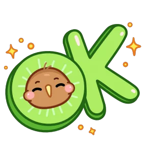 Птичка киви — стикер для MAX