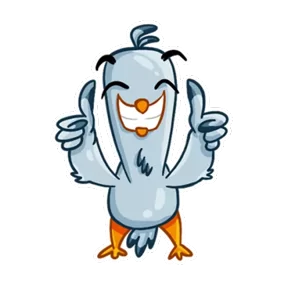 Чайка — стикер для MAX