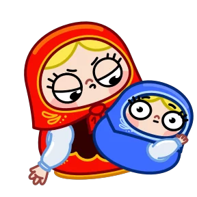 Матрёна — стикер для MAX