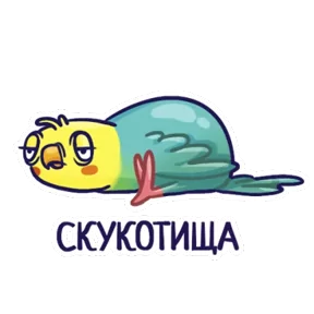Попугайчики — стикер для MAX