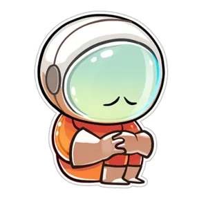 Космонавт — стикер для MAX