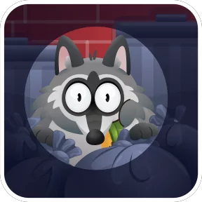 Енот — стикер для MAX