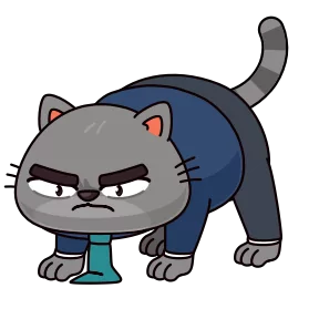 Бизнес-кот — стикер для MAX