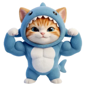 Котоакула — стикер для MAX