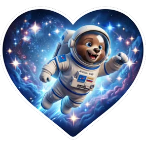 Неделя космоса — стикер для MAX
