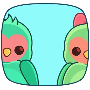 Неразлучники — стикер для MAX