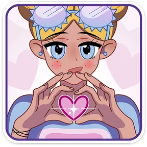 Подружка Лика — стикер для MAX