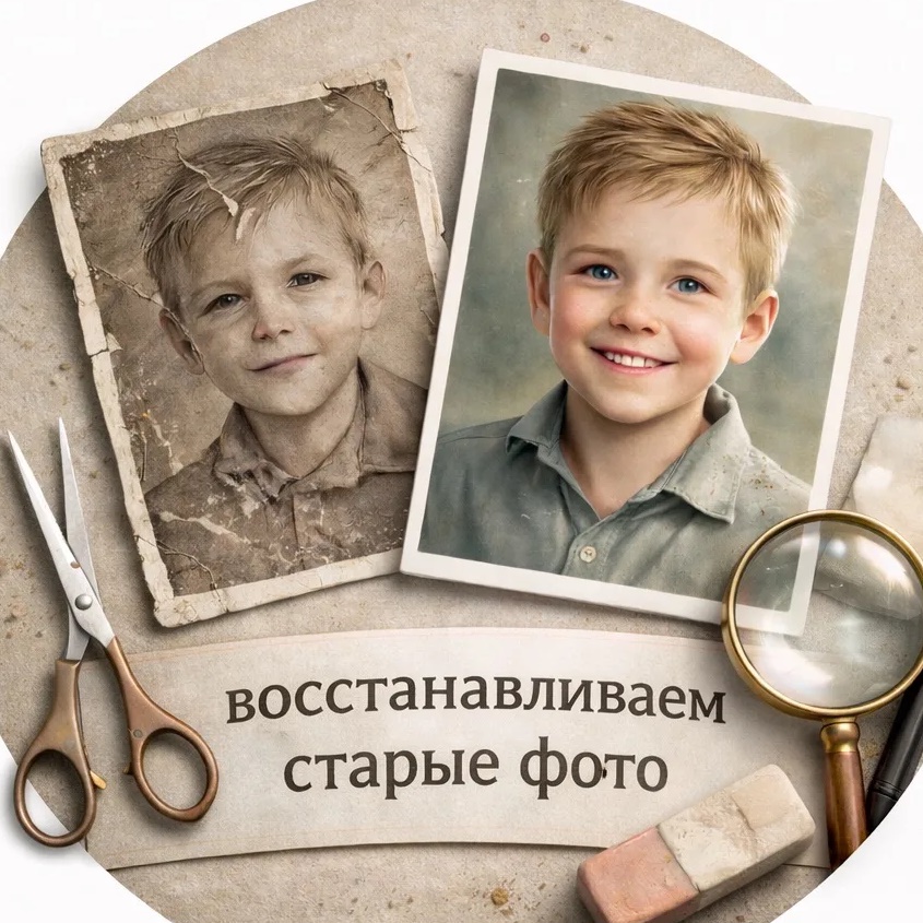 BrikiChiki - восстановление и оживление старых фото