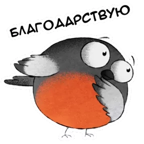 Снегирь — стикер для MAX