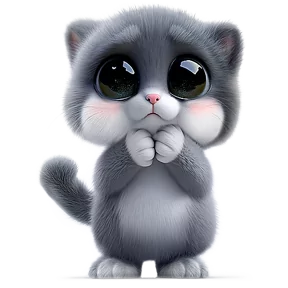 Котёнок — стикер для MAX