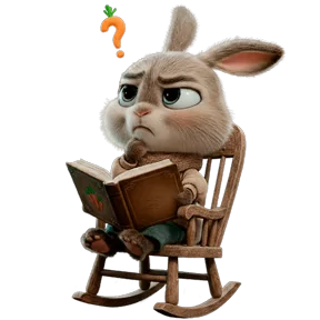 Заяц — стикер для MAX