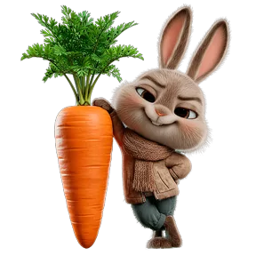 Заяц — стикер для MAX