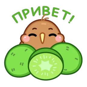 Птичка киви — стикер для MAX