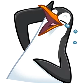 Пингвин — стикер для MAX