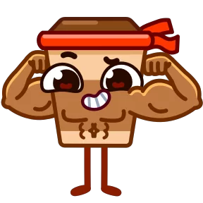 Стаканчик Кофе — стикер для MAX