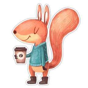 Белочка — стикер для MAX