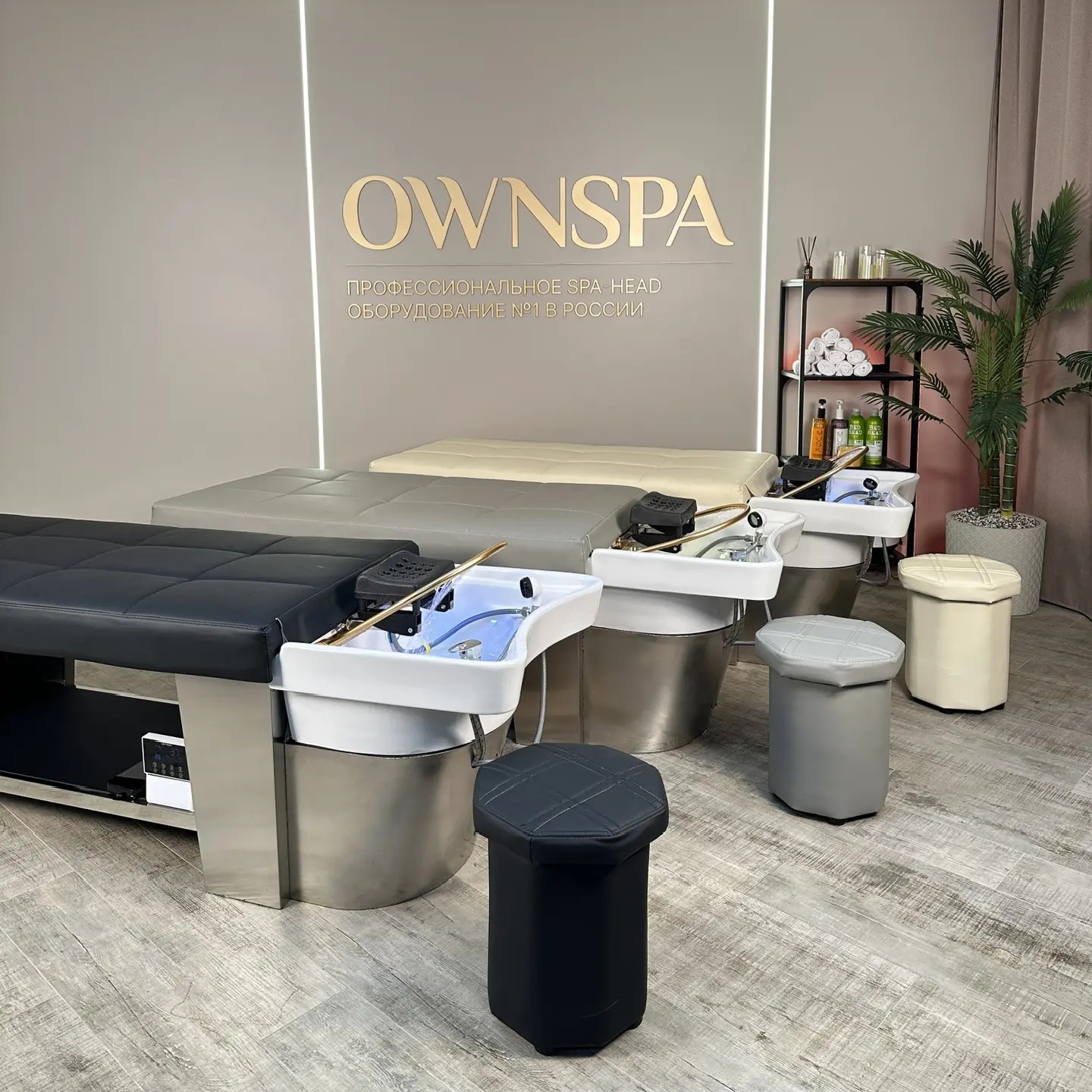 OWN SPA | оборудование SPA-HEAD | кушетки с дугой |