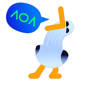 Чайка — стикер для MAX