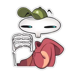 Skeleton — стикер для MAX