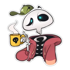 Skeleton — стикер для MAX