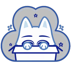 Кошечка Гжель — стикер для MAX