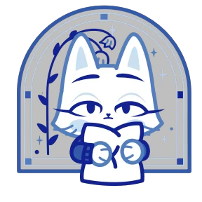 Кошечка Гжель — стикер для MAX