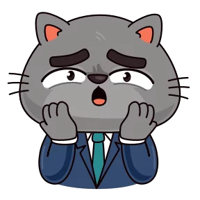 Бизнес-кот — стикер для MAX