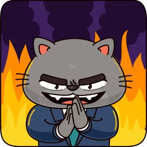 Бизнес-кот — стикер для MAX