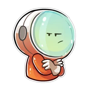 Космонавт — стикер для MAX