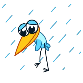 Птичка — стикер для MAX