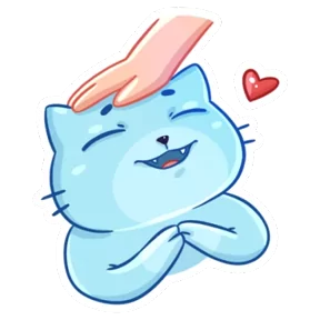 Кот-привидение — стикер для MAX