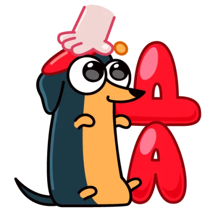 Такса — стикер для MAX