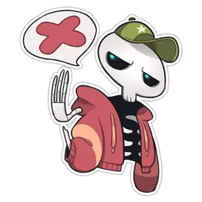 Skeleton — стикер для MAX
