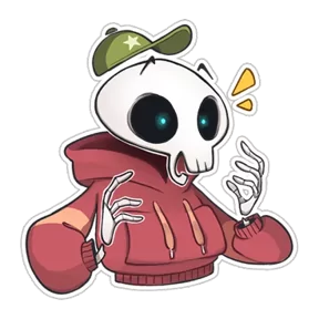 Skeleton — стикер для MAX